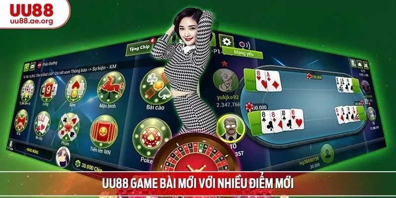 UU88 game bài mới với nhiều điểm mới